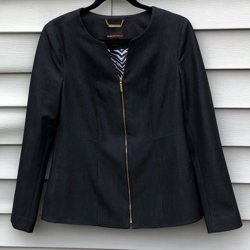 Dana Buchman Fitted Blazer - Indigo Size 4